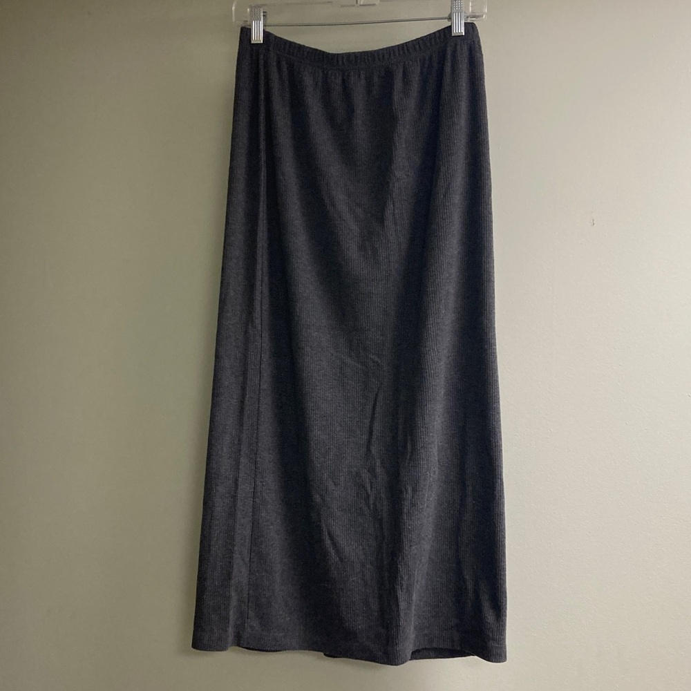 Basic Editions Charcoal Maxi Skirt